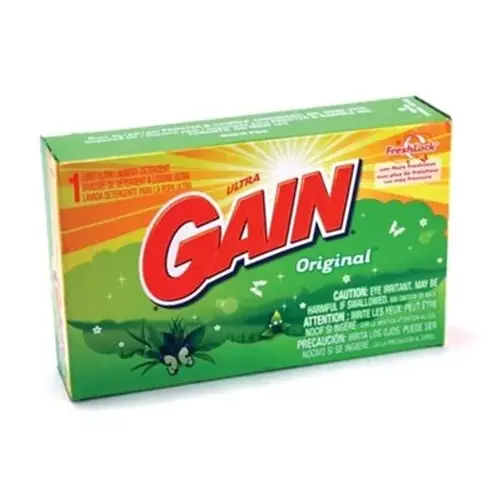 Gain Original Scent Laundry Detergent 1.1 OZ Powder Phosphate-Free Coin Vend - pack of 156 Gain Original Scent Laundry Detergent 1.1 OZ Powder Phosphate-Free Coin Vend - pack of 156