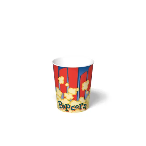 Popcorn Snack Bucket & Tub 32 OZ Paper Multicolor Showtime Round - pack of 500 Popcorn Snack Bucket & Tub 32 OZ Paper Multicolor Showtime Round - pack of 500