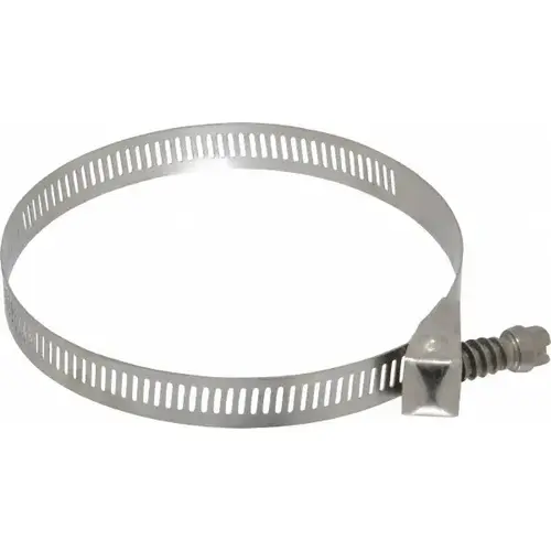 Hose Clamp 1" to 4" SAE 56 Silver Stainless Steel Snaplock Silver - pack of 10 Hose Clamp 1" to 4" SAE 56 Silver Stainless Steel Snaplock Silver - pack of 10