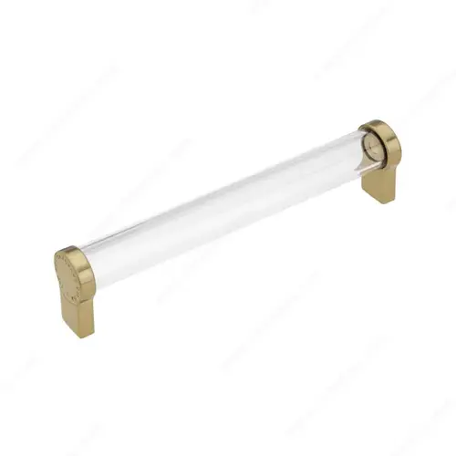 Modern Metal U-Design Pull- 6778 Clear / Lima Gold Modern Metal U-Design Pull- 6778 Clear / Lima Gold