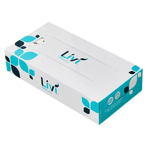 Livi Facial Tissue 2PLY White Flat Box - pack of 30 Livi Facial Tissue 2PLY White Flat Box - pack of 30