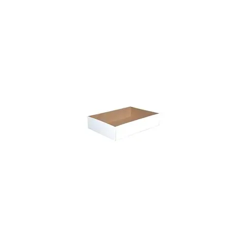 Donut Box 14X10X3 IN Clay-Coated Kraft Board White Kraft Rectangle Automatic - pack of 200 Donut Box 14X10X3 IN Clay-Coated Kraft Board White Kraft Rectangle Automatic - pack of 200