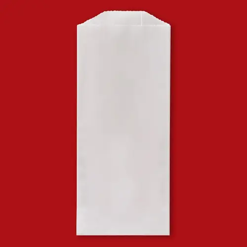 Bag 4X2.75X9 IN Glassine Paper White Gusset - pack of 6000 Bag 4X2.75X9 IN Glassine Paper White Gusset - pack of 6000