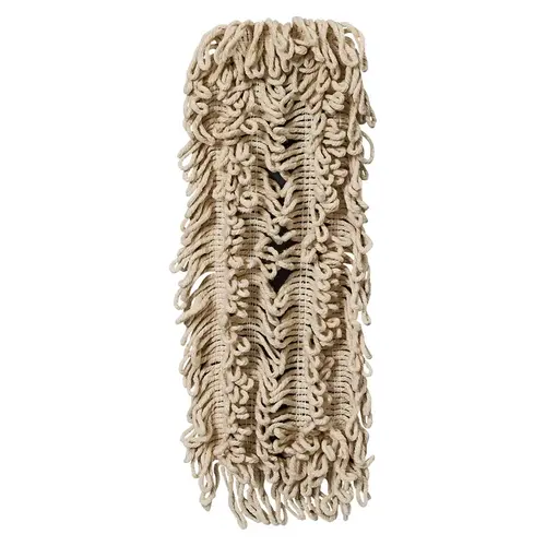 Bristles Dust Mop 18X5 IN White Synthetic Fiber 4PLY Loop End Disposable Bristles Dust Mop 18X5 IN White Synthetic Fiber 4PLY Loop End Disposable