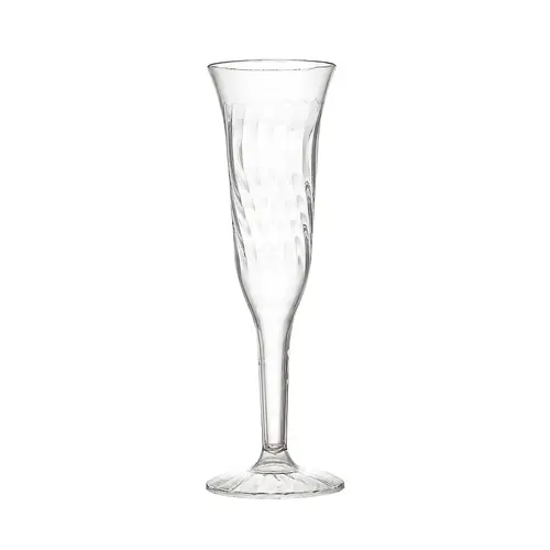 Flairware Cup Champagne Flute 5 OZ Plastic Clear - pack of 96 Flairware Cup Champagne Flute 5 OZ Plastic Clear - pack of 96
