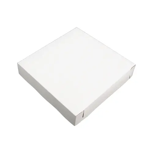 Pizza Box 8X8X1.5 IN Clay-Coated Kraft Board Kraft - pack of 100 Pizza Box 8X8X1.5 IN Clay-Coated Kraft Board Kraft - pack of 100