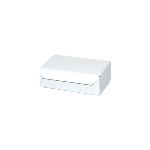 Easy Lock Eclair Box 6.25X3.75X2.13 IN SUS Paperboard CRB White Rectangle Lock Corner 1-Piece - pack of 250 Easy Lock Eclair Box 6.25X3.75X2.13 IN SUS Paperboard CRB White Rectangle Lock Corner 1-Piece - pack of 250