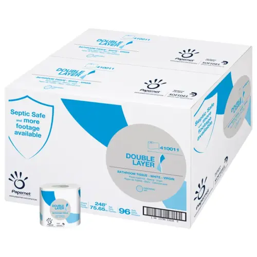 Heavenly Choice Toilet Paper & Tissue Roll 3.5IN X248FT 1PLY White 4.33IN Roll 1.61IN Core Diameter - pack of 96 Heavenly Choice Toilet Paper & Tissue Roll 3.5IN X248FT 1PLY White 4.33IN Roll 1.61IN Core Diameter - pack of 96