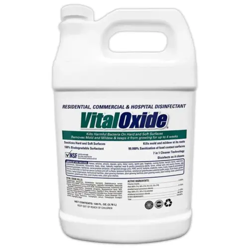 Vital Oxide One-Step Disinfectant 1 GAL Multi Surface Heavy Duty Daily Concentrate Chlorinated - pack of 4 Vital Oxide One-Step Disinfectant 1 GAL Multi Surface Heavy Duty Daily Concentrate Chlorinated - pack of 4