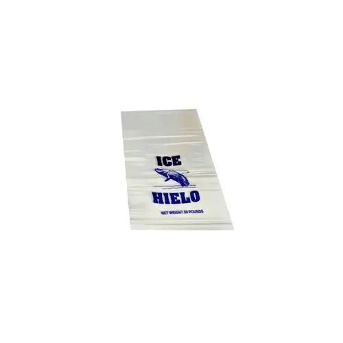 Ice Bag 11X20 IN LDPE 1.25MIL With Ties - pack of 1000 Ice Bag 11X20 IN LDPE 1.25MIL With Ties - pack of 1000