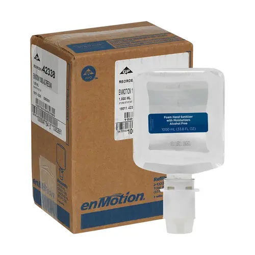 enMotion Hand Sanitizer Foam 1000 mL Unscented Fragrance Free Clear Alcohol Free E3 Rated - pack of 2 enMotion Hand Sanitizer Foam 1000 mL Unscented Fragrance Free Clear Alcohol Free E3 Rated - pack of 2