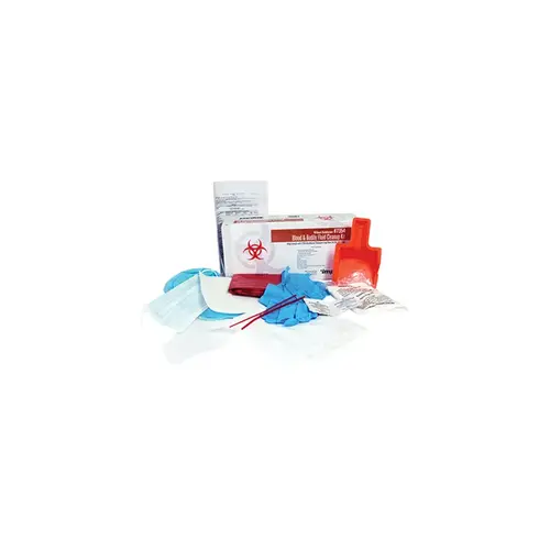 Impact Pro-Guard Bloodborne Pathogen Cleanup Kit Red White Without Disinfectant Impact Pro-Guard Bloodborne Pathogen Cleanup Kit Red White Without Disinfectant