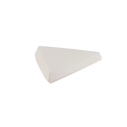 Pizza Slice Container Hinged 9X9.5 IN White - pack of 200 Pizza Slice Container Hinged 9X9.5 IN White - pack of 200