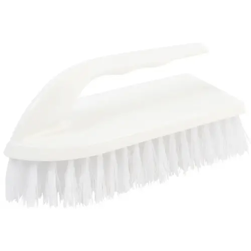 Scrub Brush Plastic White Iron Handle Scrub Brush Plastic White Iron Handle