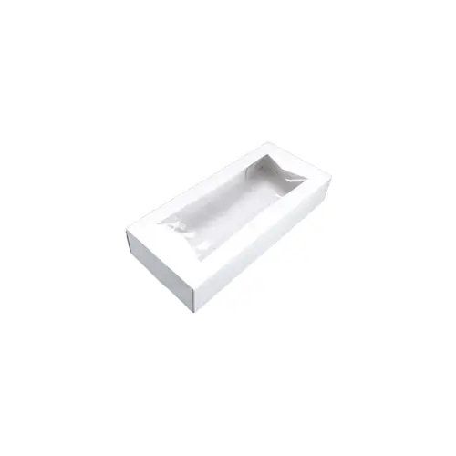 Bakery Box 12.5X5.5X2.25 IN Paperboard White Auto-Lock Bottom With Window - pack of 200 Bakery Box 12.5X5.5X2.25 IN Paperboard White Auto-Lock Bottom With Window - pack of 200