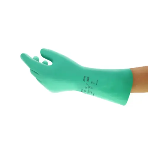 Chemicals Gloves Large (LG) 12.6 IN Green 8MIL Nitrile Rubber UltraGrip - pack of 144 Chemicals Gloves Large (LG) 12.6 IN Green 8MIL Nitrile Rubber UltraGrip - pack of 144