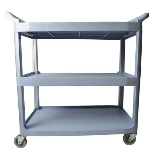 Utility Cart 39.75X19.75X38.75 IN Gray Plastic Utility Cart 39.75X19.75X38.75 IN Gray Plastic