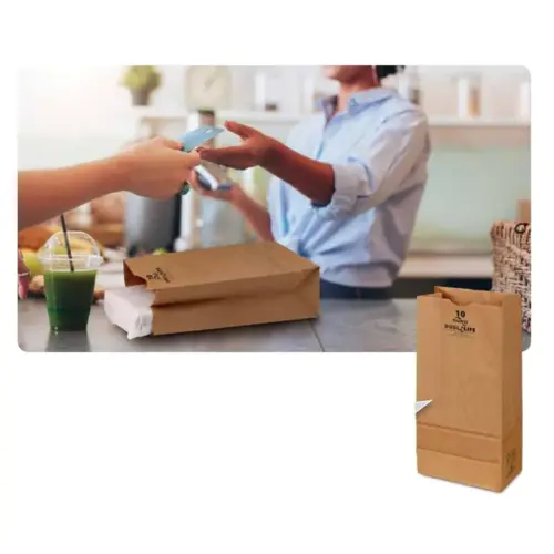 Duro Bag 3.5X2.38X6.88 IN Kraft Paper 1# Kraft With Self-Opening (SOS) Closure - pack of 4000 Duro Bag 3.5X2.38X6.88 IN Kraft Paper 1# Kraft With Self-Opening (SOS) Closure - pack of 4000