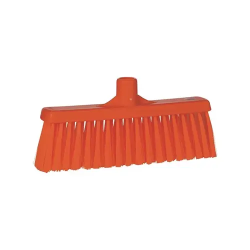 Vikan Broom 12.2X2.4X5.5 IN Orange PP Polyester Stainless Steel With 12.2IN Head Vikan Broom 12.2X2.4X5.5 IN Orange PP Polyester Stainless Steel With 12.2IN Head