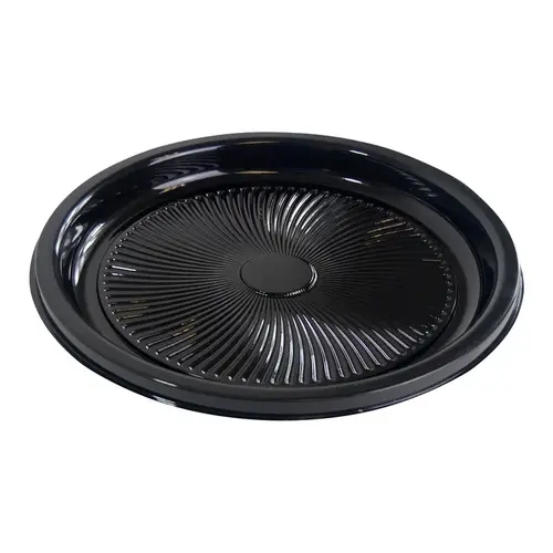 Serving Tray Base 12.25X1.25 IN PET Black Round - pack of 36 Serving Tray Base 12.25X1.25 IN PET Black Round - pack of 36