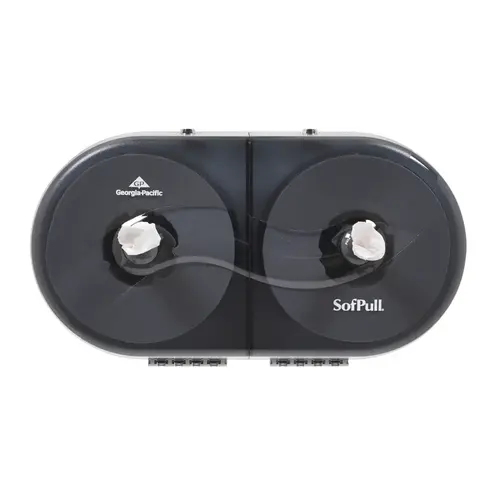 Sofpull Toilet Paper Dispenser Smoke High Capacity Side-by-Side Centerpull Sofpull Toilet Paper Dispenser Smoke High Capacity Side-by-Side Centerpull
