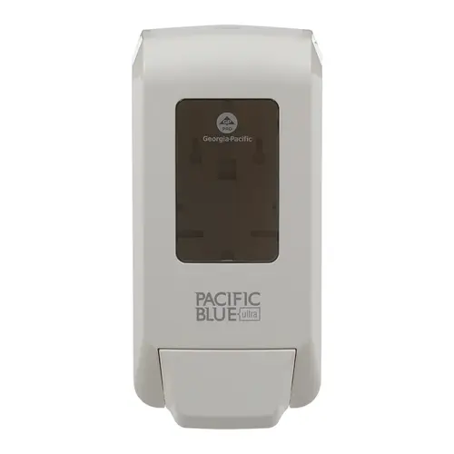Pacific Blue Ultra Hand Sanitizer & Soap Dispenser 4.400X5.660X11.490 IN White Manual Wall Mount Pacific Blue Ultra Hand Sanitizer & Soap Dispenser 4.400X5.660X11.490 IN White Manual Wall Mount