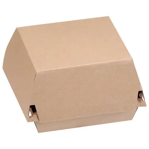 Take-Out Box Hinged With Dome Lid 5X4.63X3 IN Corrugated Paperboard Kraft Square Fluted - pack of 400 Take-Out Box Hinged With Dome Lid 5X4.63X3 IN Corrugated Paperboard Kraft Square Fluted - pack of 400