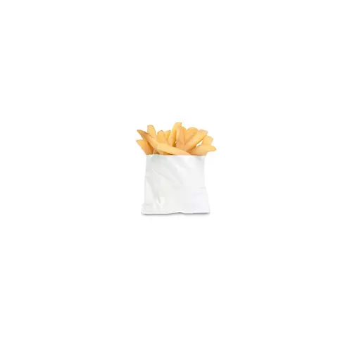 Bagcraft French Fry Bag 4.5X3.5 IN Wax Coated Paper White Grease Resistant - pack of 2000 Bagcraft French Fry Bag 4.5X3.5 IN Wax Coated Paper White Grease Resistant - pack of 2000