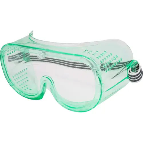 Chemical Impact Goggles OS With Green Clear Wraparound Frame Green Clear Lens Indirect Ventilation Perforated Chemical Impact Goggles OS With Green Clear Wraparound Frame Green Clear Lens Indirect Ventilation Perforated