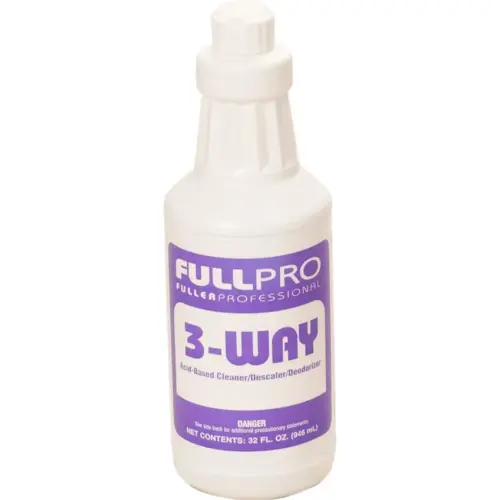 Fuller 3-Way Peppermint Cleaner & Deodorizer Descaler 32 OZ 9.5% Hydrochloric Acid - pack of 12 Fuller 3-Way Peppermint Cleaner & Deodorizer Descaler 32 OZ 9.5% Hydrochloric Acid - pack of 12