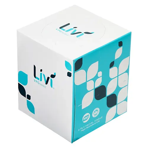 Livi Facial Tissue 2PLY White Cube Box - pack of 36 Livi Facial Tissue 2PLY White Cube Box - pack of 36