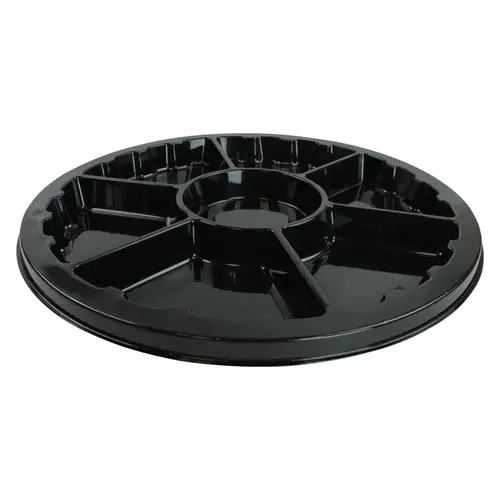 Serving Tray Base 16 IN 6 Compartment PET Round - pack of 36 Serving Tray Base 16 IN 6 Compartment PET Round - pack of 36