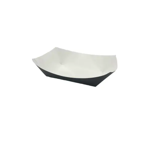 Food Tray 2 LB Paper Black - pack of 1000 Food Tray 2 LB Paper Black - pack of 1000