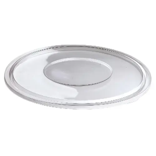 Lid Flat 16.13X0.69 IN 1 Compartment PET Clear Round For 320 OZ Bowl Unhinged - pack of 25 Lid Flat 16.13X0.69 IN 1 Compartment PET Clear Round For 320 OZ Bowl Unhinged - pack of 25