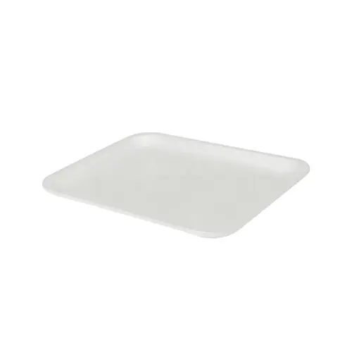 4S Meat Tray 9.44X7.28X0.625 IN 1 Compartment Polystyrene Foam White Rectangle - pack of 500 4S Meat Tray 9.44X7.28X0.625 IN 1 Compartment Polystyrene Foam White Rectangle - pack of 500