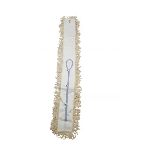 Bristles Dust Mop 48X5 IN Natural Cotton Loop End Launderable Bristles Dust Mop 48X5 IN Natural Cotton Loop End Launderable