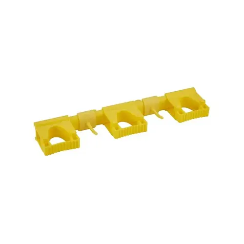 Vikan Wall Bracket System 16.5X3.4X1.9 IN Yellow PP TPE Rubber Polyamide Hi-Flex Hygienic Vikan Wall Bracket System 16.5X3.4X1.9 IN Yellow PP TPE Rubber Polyamide Hi-Flex Hygienic