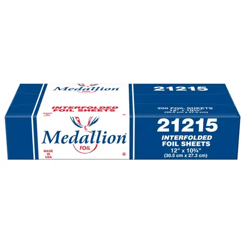 Foil Sheets 12X10.75 IN Aluminum Interfold - pack of 2400 Foil Sheets 12X10.75 IN Aluminum Interfold - pack of 2400