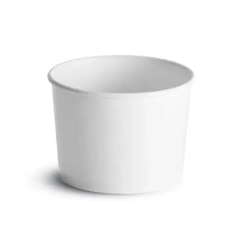 Food Container Base 12 OZ Paperboard White Round - pack of 1000 Food Container Base 12 OZ Paperboard White Round - pack of 1000