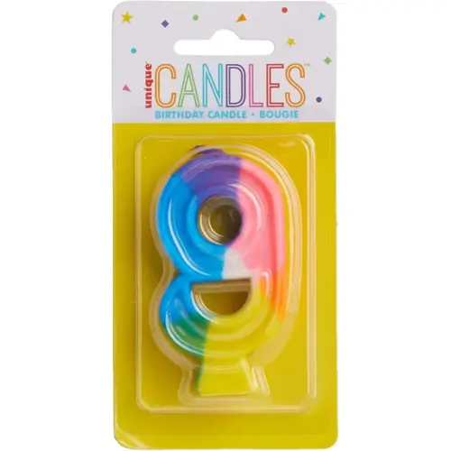 Candle Multicolor #9 - pack of 6 Candle Multicolor #9 - pack of 6