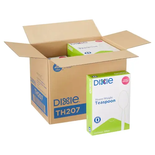 Dixie Grab-N-Go Teaspoon PS White Heavyweight - pack of 1000 Dixie Grab-N-Go Teaspoon PS White Heavyweight - pack of 1000