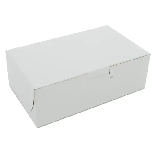 Eclair Box 2 CT 6.25X3.75X2.13 IN Clay-Coated Kraft Board White Kraft Rectangle Lock Corner Tuck Top - pack of 250 Eclair Box 2 CT 6.25X3.75X2.13 IN Clay-Coated Kraft Board White Kraft Rectangle Lock Corner Tuck Top - pack of 250
