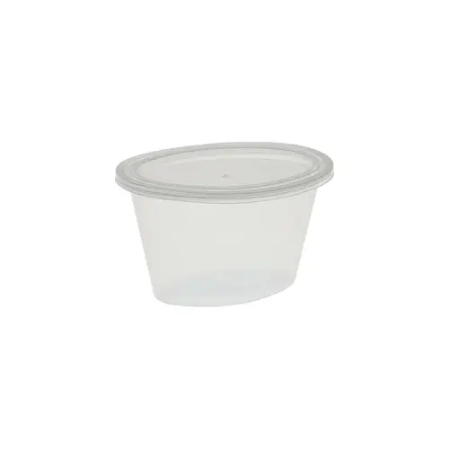 Souffle & Portion Cup Lid Combo 4 OZ PP Clear - pack of 500 Souffle & Portion Cup Lid Combo 4 OZ PP Clear - pack of 500