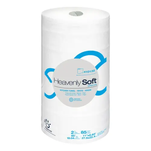 Heavenly Soft Household & Kitchen Roll Paper Towel 8.82IN 62 FT Virgin Pulp White - pack of 30 Heavenly Soft Household & Kitchen Roll Paper Towel 8.82IN 62 FT Virgin Pulp White - pack of 30