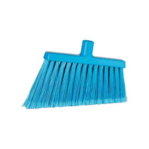 Vikan Broom 11.4X1.6X8.7 IN Blue PP Stainless Steel Polyester PET Angled Split Bristle Vikan Broom 11.4X1.6X8.7 IN Blue PP Stainless Steel Polyester PET Angled Split Bristle