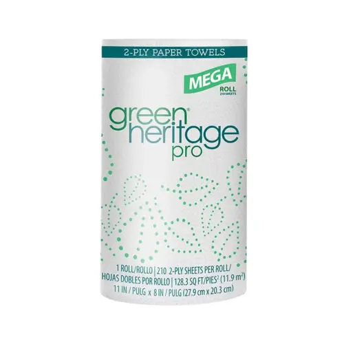 Green Heritage Pro Household & Kitchen Roll Paper Towel 2PLY - pack of 2520 Green Heritage Pro Household & Kitchen Roll Paper Towel 2PLY - pack of 2520
