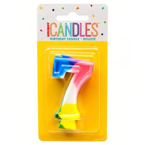 Candle Multicolor #7 - pack of 6 Candle Multicolor #7 - pack of 6