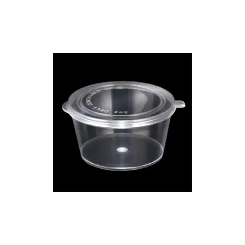 Souffle & Portion Cup Lid Combo 2 OZ PP Clear Round Hinged - pack of 2000 Souffle & Portion Cup Lid Combo 2 OZ PP Clear Round Hinged - pack of 2000