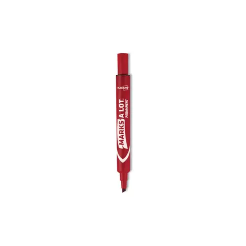 Permanent Marker Red Broad Chisel Tip Permanent Marker Red Broad Chisel Tip