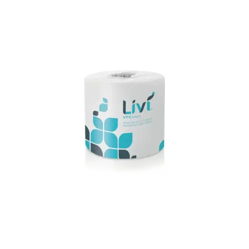 Livi Toilet Paper & Tissue Roll 4.06X3.98 IN 1PLY White Standard High Capacity - pack of 80 Livi Toilet Paper & Tissue Roll 4.06X3.98 IN 1PLY White Standard High Capacity - pack of 80